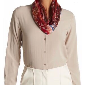 Vince Camuto Ladies Patchwork Printer Paisley Oblong Neck Scarf 72” L x 18” W